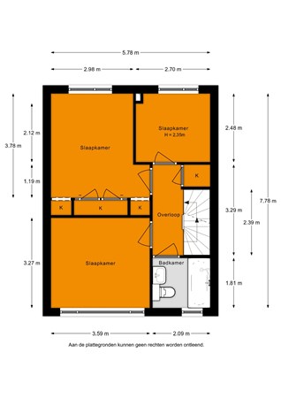 Floorplan - Buitenweg 1, 2375 XS Rijpwetering